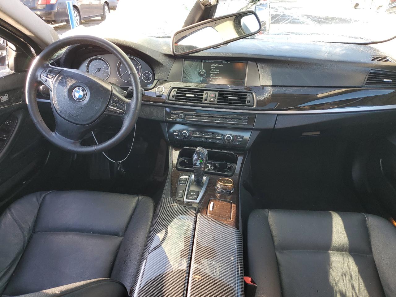 2012 BMW 5er VIN WBAXH5C58CDW07639 Copart auction photo, front end / side damage thumbnail 8