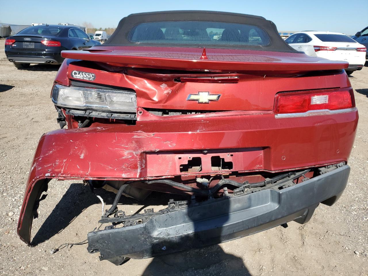 2015 Chevrolet Camaro VIN 2G1FD3D35F9217846 Copart auction photo, rear end / minor dent/scratches damage thumbnail 6