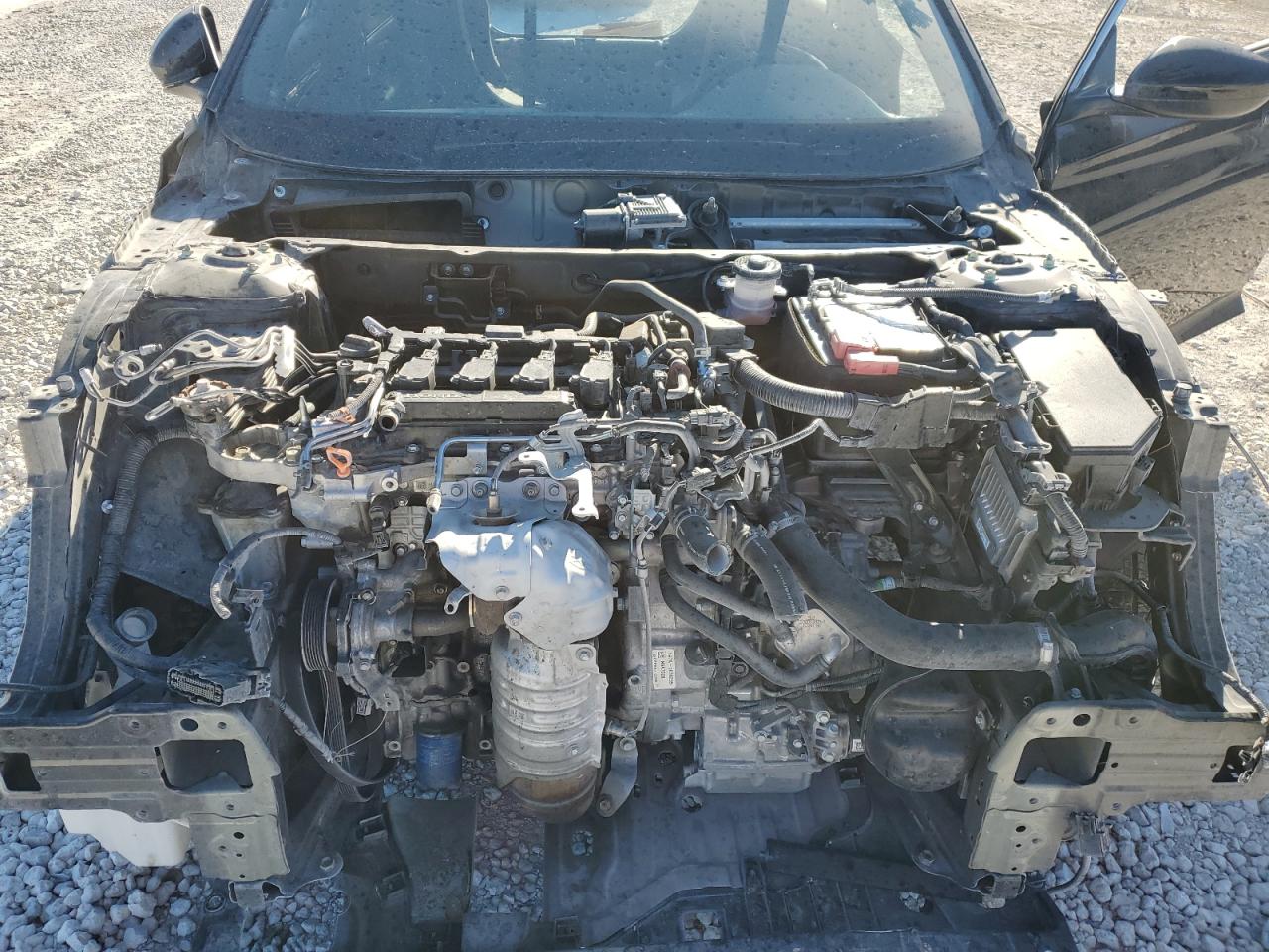 2022 Honda Accord VIN 1HGCV1F3XNA032303 Copart auction photo, stripped damage thumbnail 11