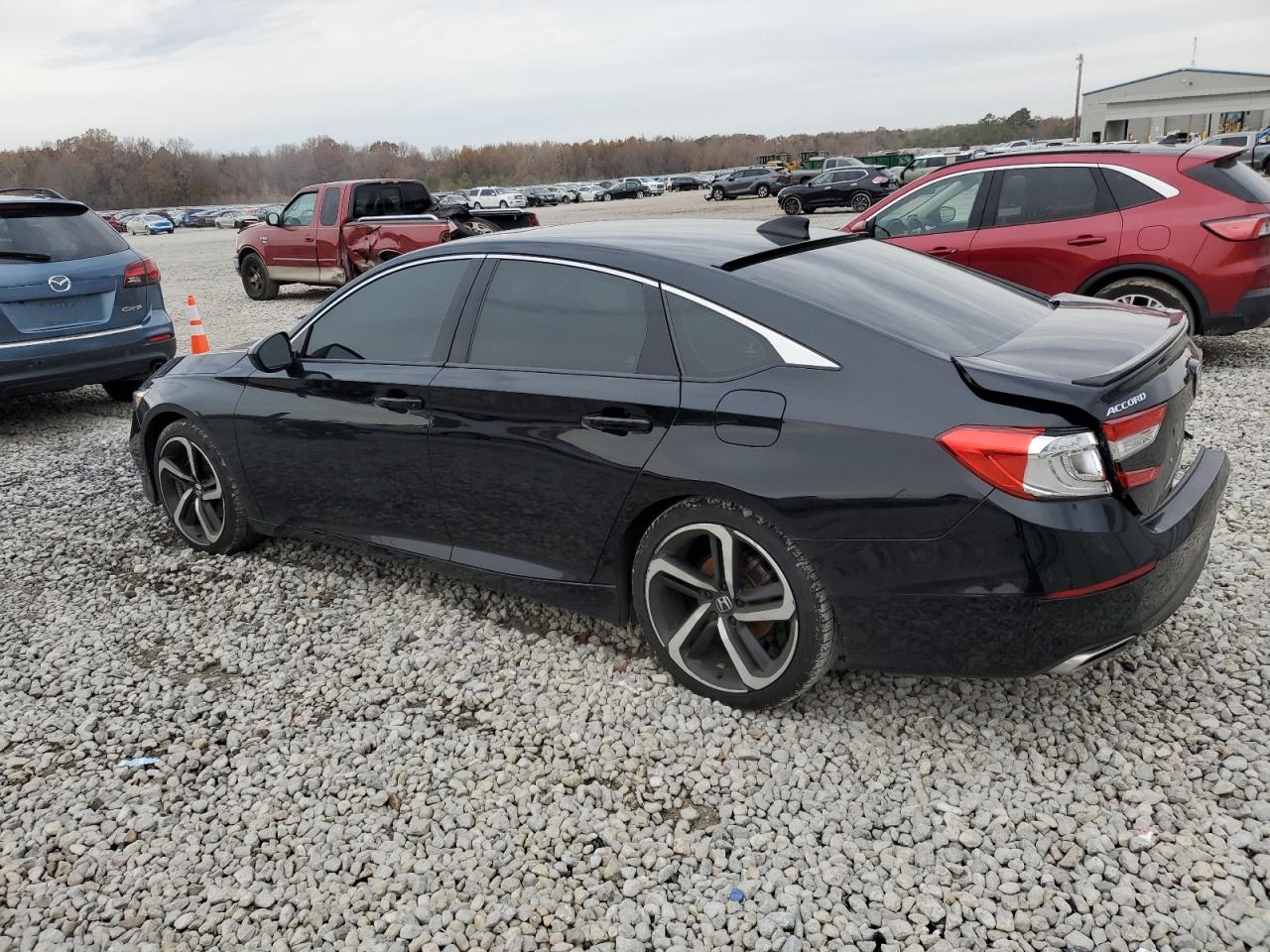 2018 Honda Accord VIN 1HGCV2F32JA020243 Copart auction photo, rear end / side damage thumbnail 2