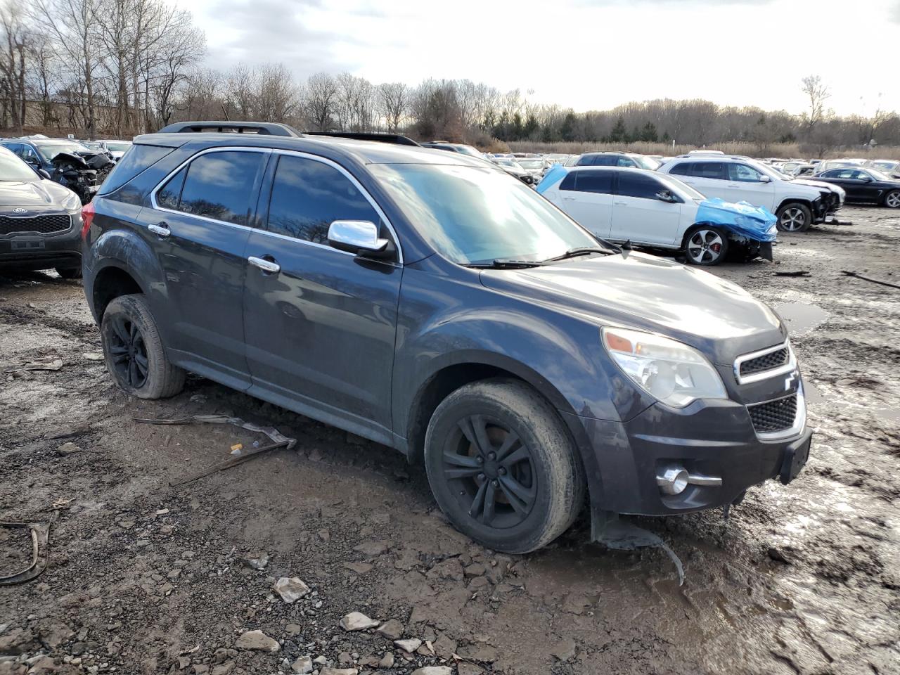 2013 Chevrolet Equinox VIN 2GNFLNEK2D6256928 Copart auction photo, front end / side damage thumbnail 4
