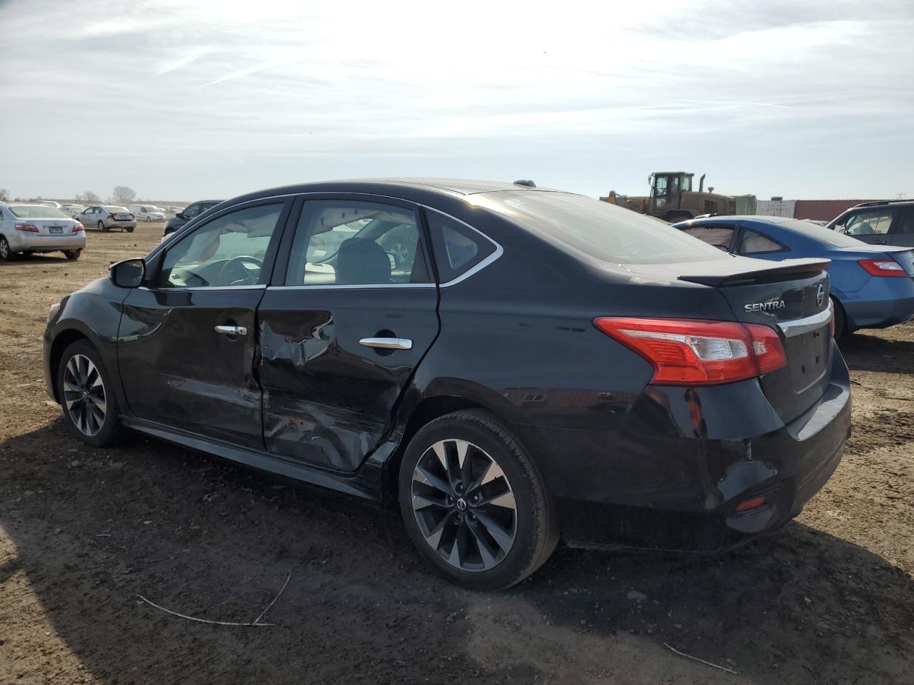 2017 Nissan Sentra VIN 3N1CB7AP8HY305438 Copart auction photo, side / rear end damage thumbnail 2