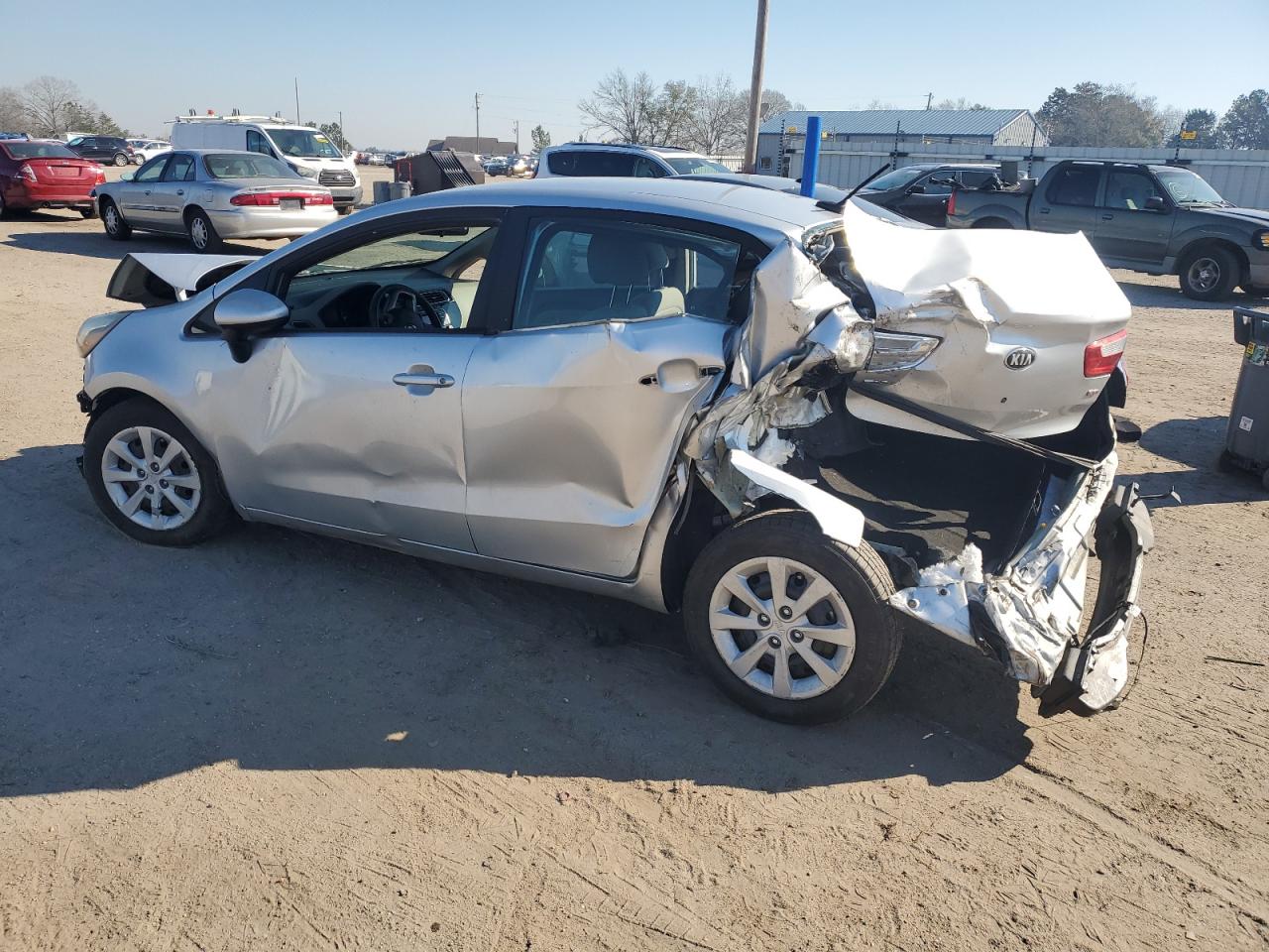 2017 KIA Rio VIN KNADM4A38H6058238 Copart auction photo, all over damage thumbnail 2
