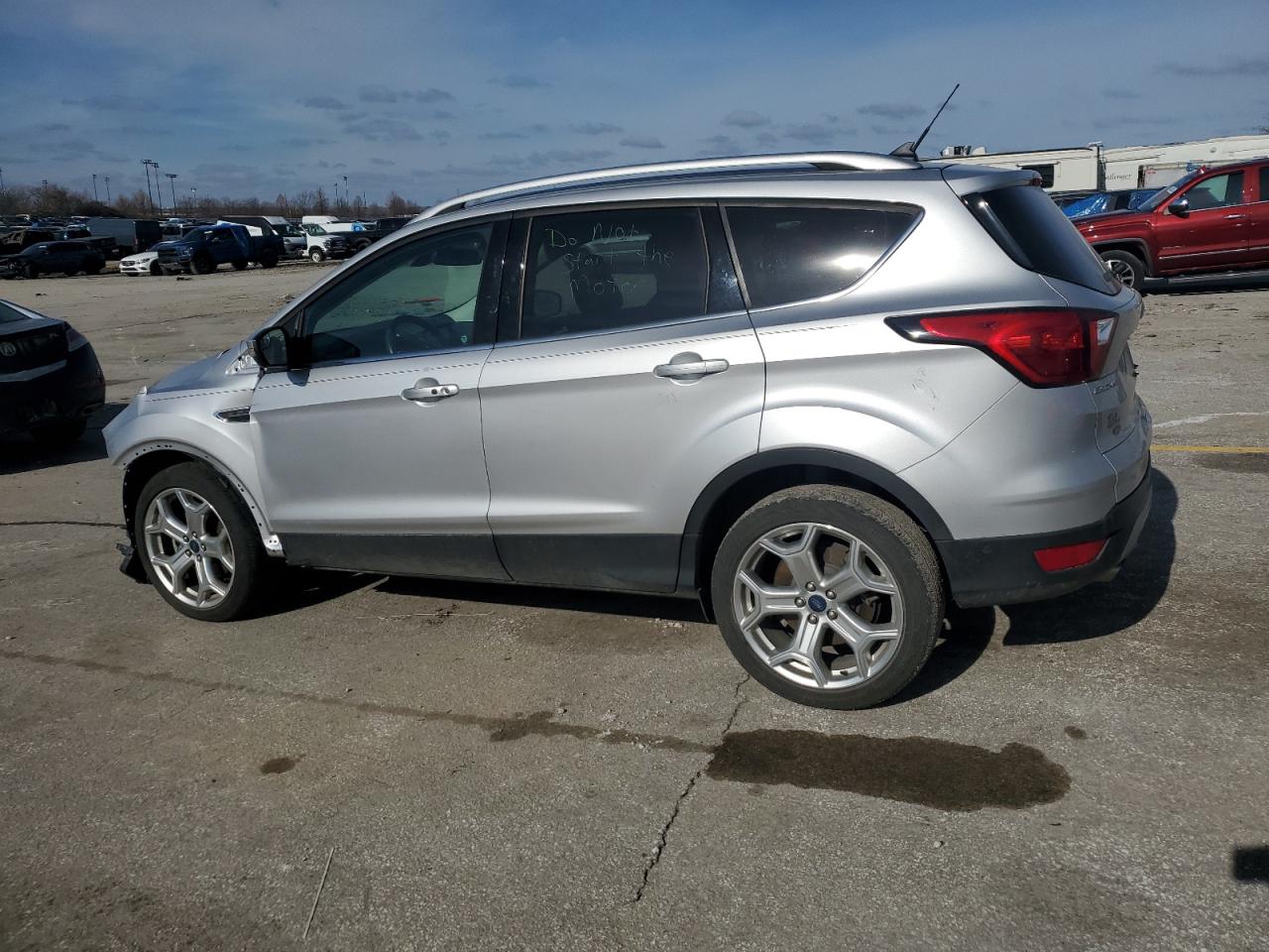 2019 Ford Escape VIN 1FMCU0J9XKUB02041 Copart auction photo, front end / side damage thumbnail 2