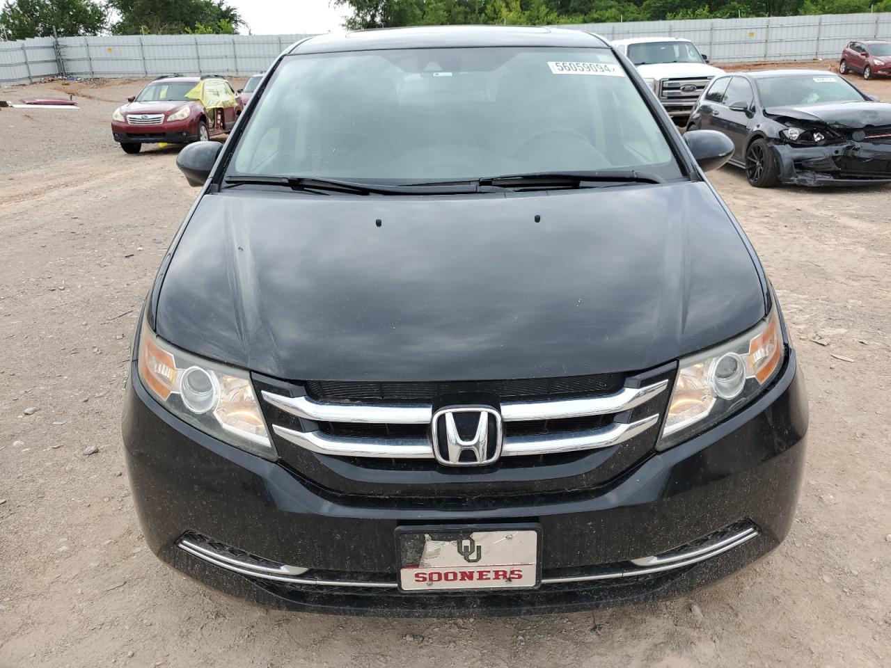 2016 Honda Odyssey VIN 5FNRL5H66GB014694 Copart auction photo, side / rear end damage thumbnail 5