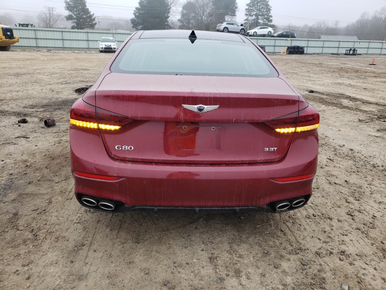 2018 Genesis G80 VIN KMHGN4JBXJU228035 Copart auction photo, front end / minor dent/scratches damage thumbnail 6