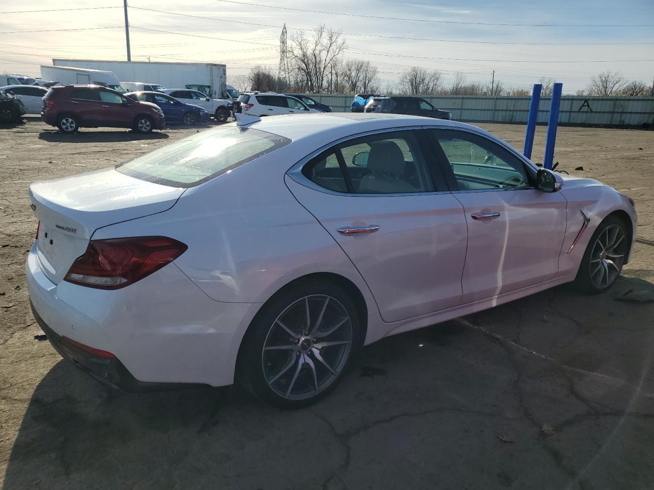 2019 Genesis G70 VIN KMTG44LA4KU038214 Copart auction photo, front end damage thumbnail 3