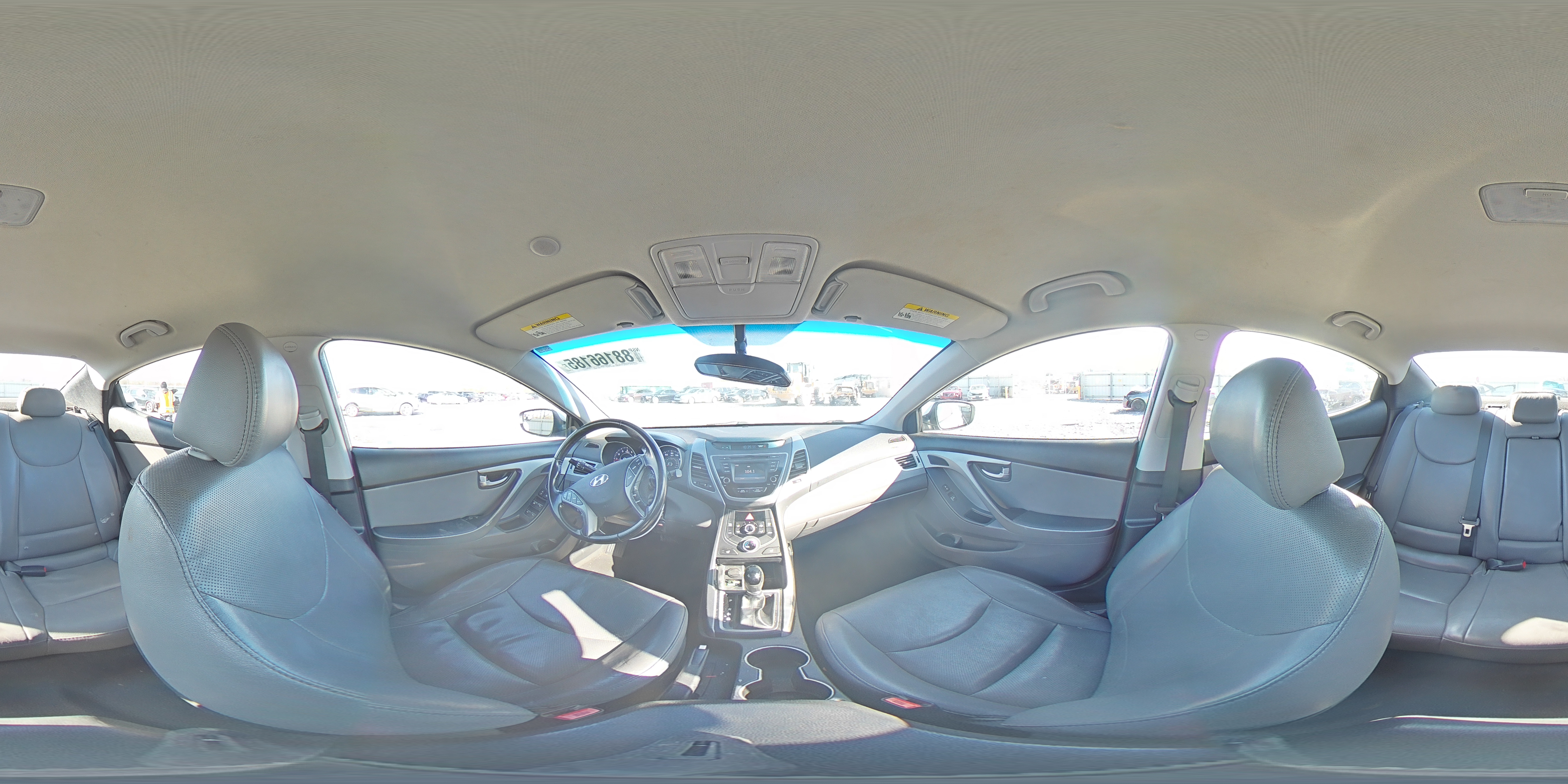 2014 Hyundai Elantra VIN 5NPDH4AE8EH524535 Copart auction photo, front end / undercarriage damage thumbnail 13