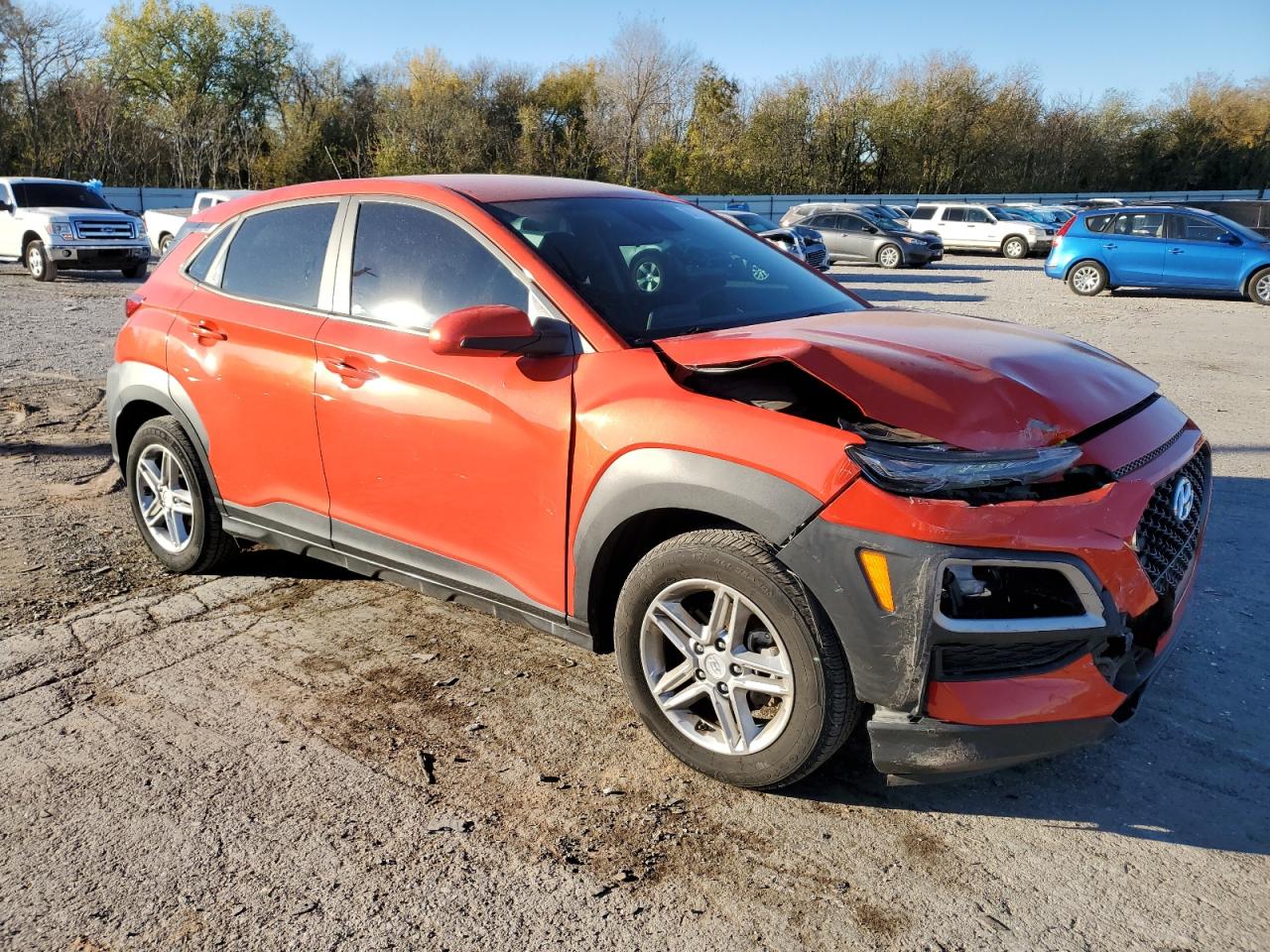 2020 Hyundai Kona VIN KM8K12AA5LU427630 Copart auction photo, front end / rear end damage thumbnail 4