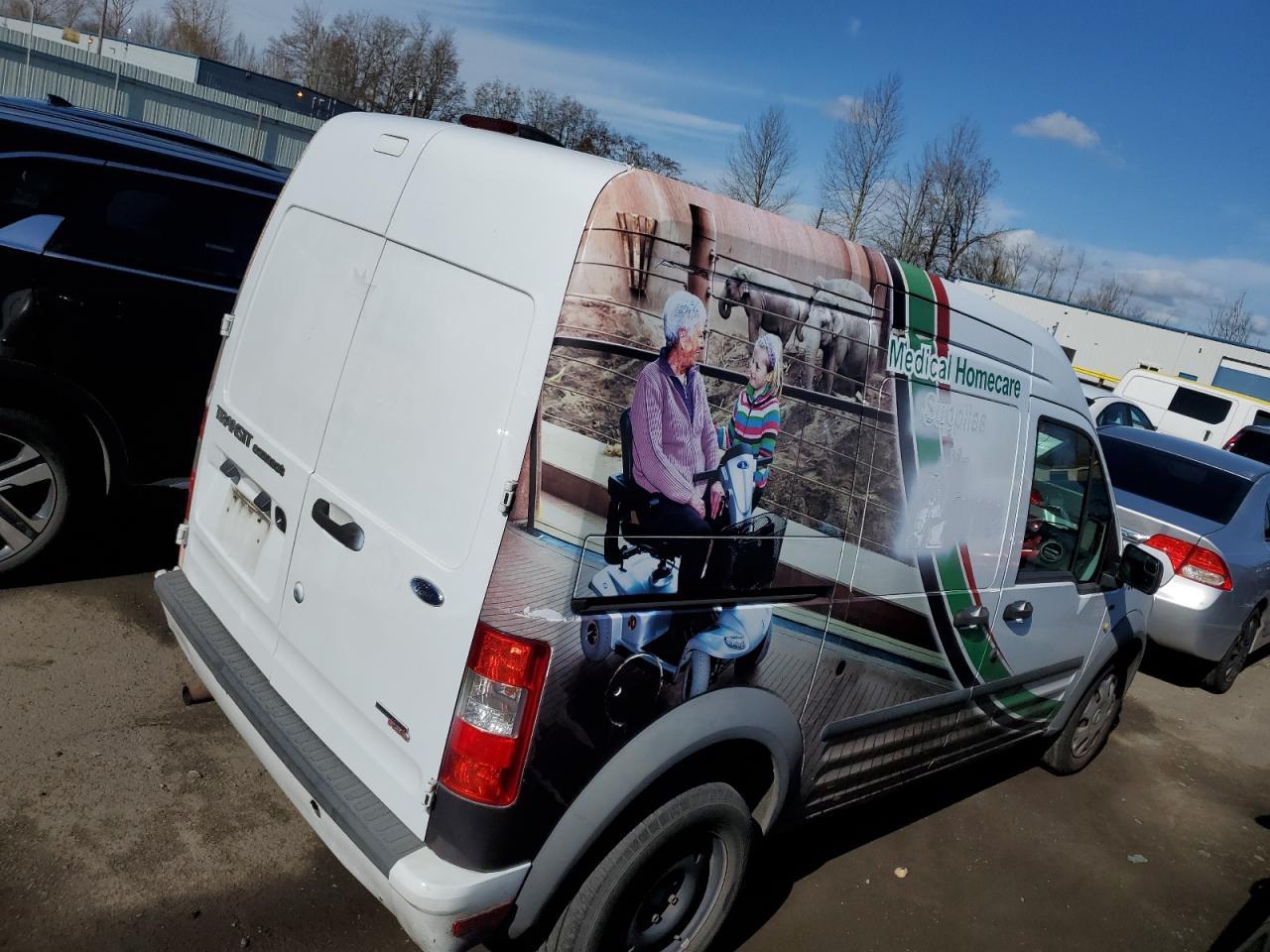 2013 Ford Transit VIN NM0LS7BN2DT152825 Copart auction photo, front end damage thumbnail 3