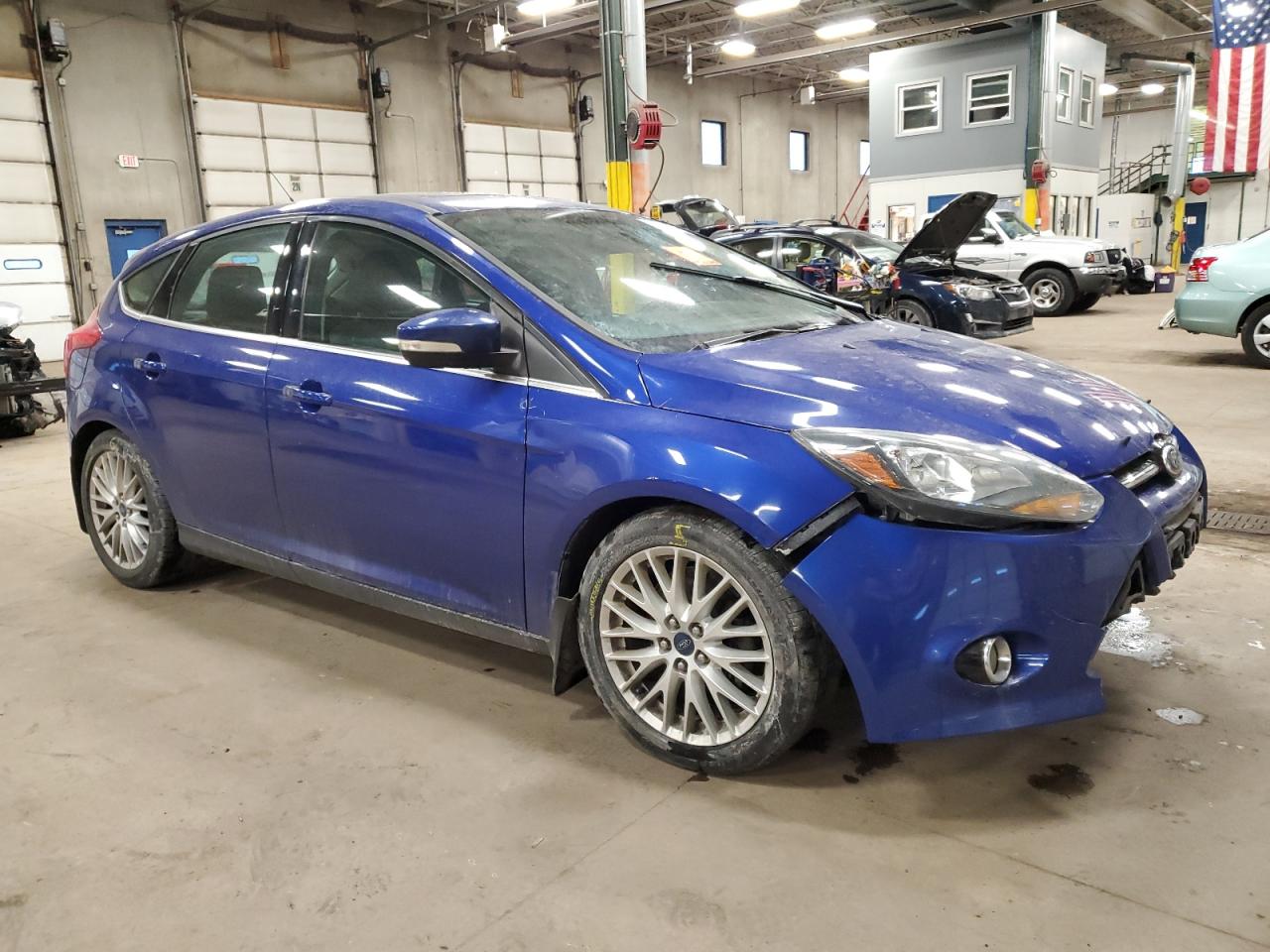 2014 Ford Focus VIN 1FADP3N20EL349700 Copart auction photo, front end damage thumbnail 4