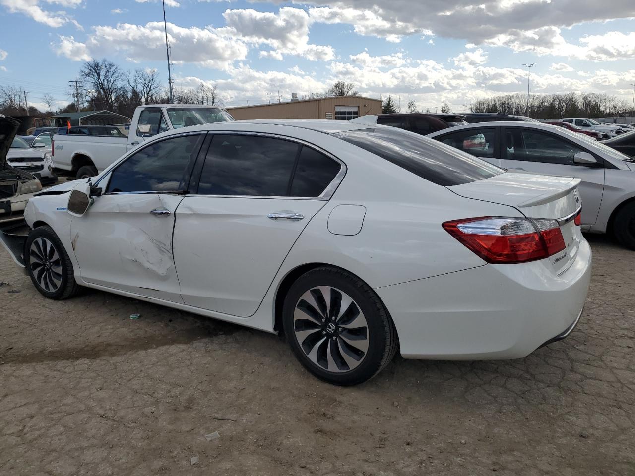 2014 Honda Accord VIN 1HGCR6F73EA010454 Copart auction photo, front end / side damage thumbnail 2