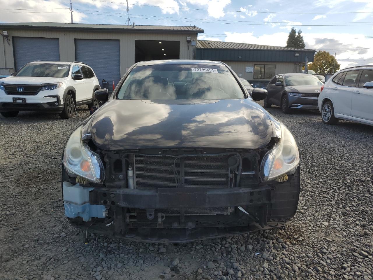 2011 Infiniti G VIN JN1CV6AR3BM405895 Copart auction photo, front end damage thumbnail 5