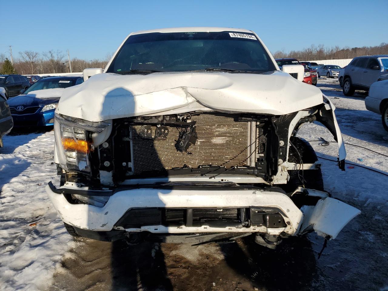 2022 Ford F-150 VIN 1FTEW1EP1NFA04997 Copart auction photo, front end damage thumbnail 5