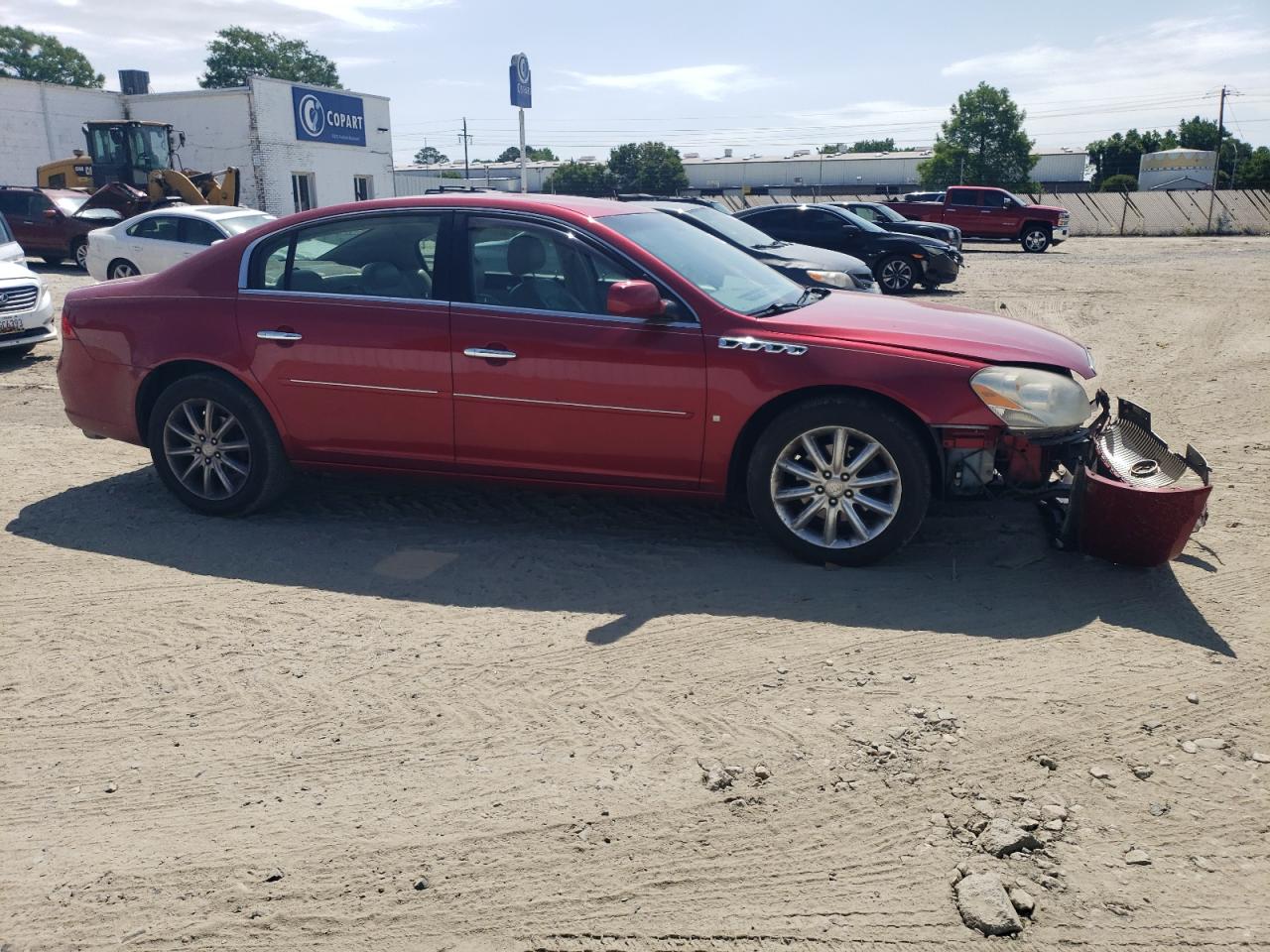 2008 Buick Lucerne VIN 1G4HE57Y58U165720 Copart auction photo, front end / side damage thumbnail 4
