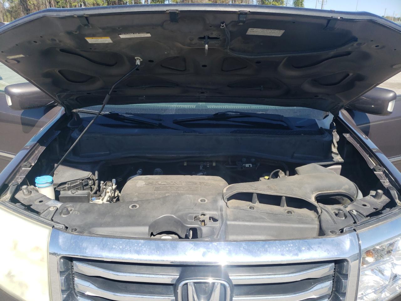 2013 Honda Pilot VIN 5FNYF3H97DB022879 Copart auction photo, front end damage thumbnail 12