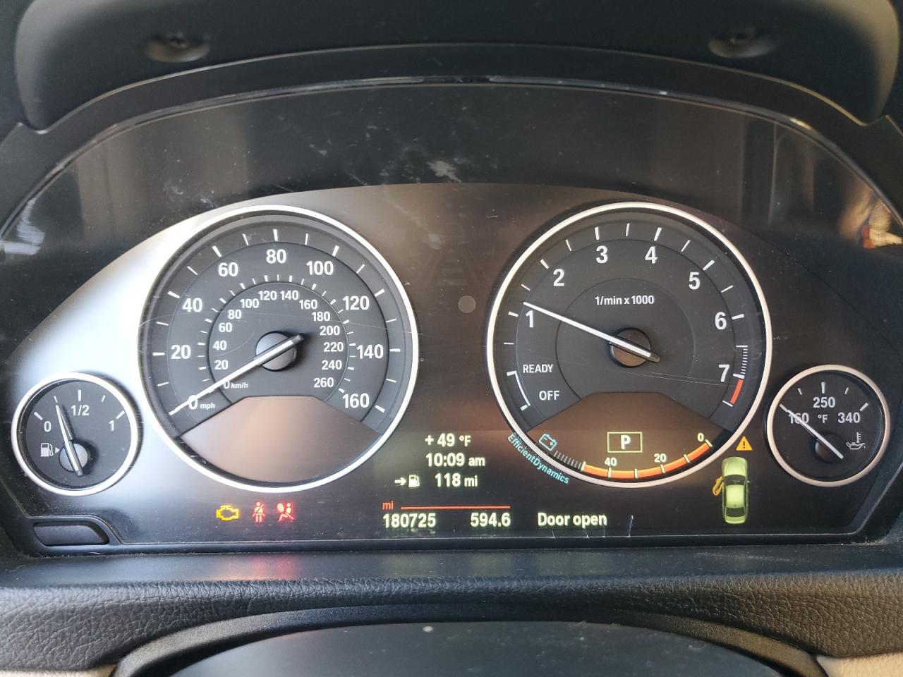 2014 BMW 3er VIN WBA3C3C50EF983583 Copart auction photo, front end damage thumbnail 9