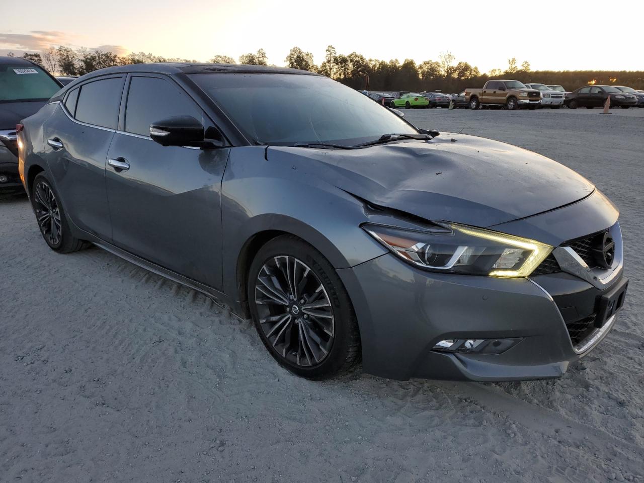 2016 Nissan Maxima VIN 1N4AA6AP1GC385437 Copart auction photo, top/roof damage thumbnail 4