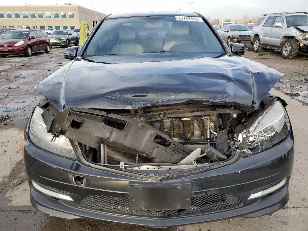 2011 Mercedes-Benz C-klasse VIN WDDGF8BB9BR157959 Copart auction photo, front end damage thumbnail 5