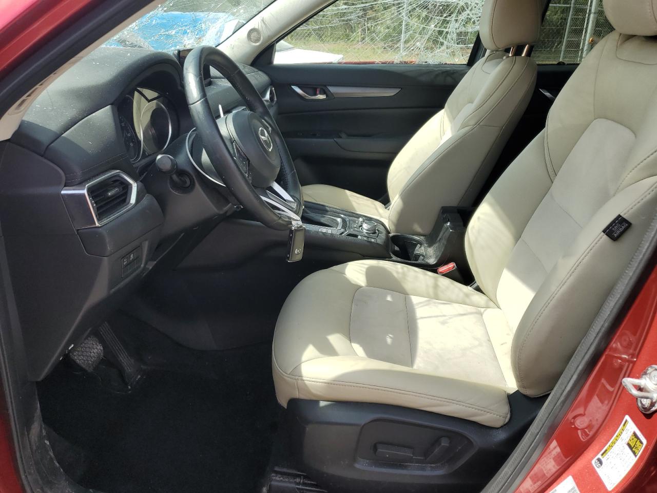 2020 Mazda CX-5 VIN JM3KFACM1L0732595 Copart auction photo, all over damage thumbnail 7