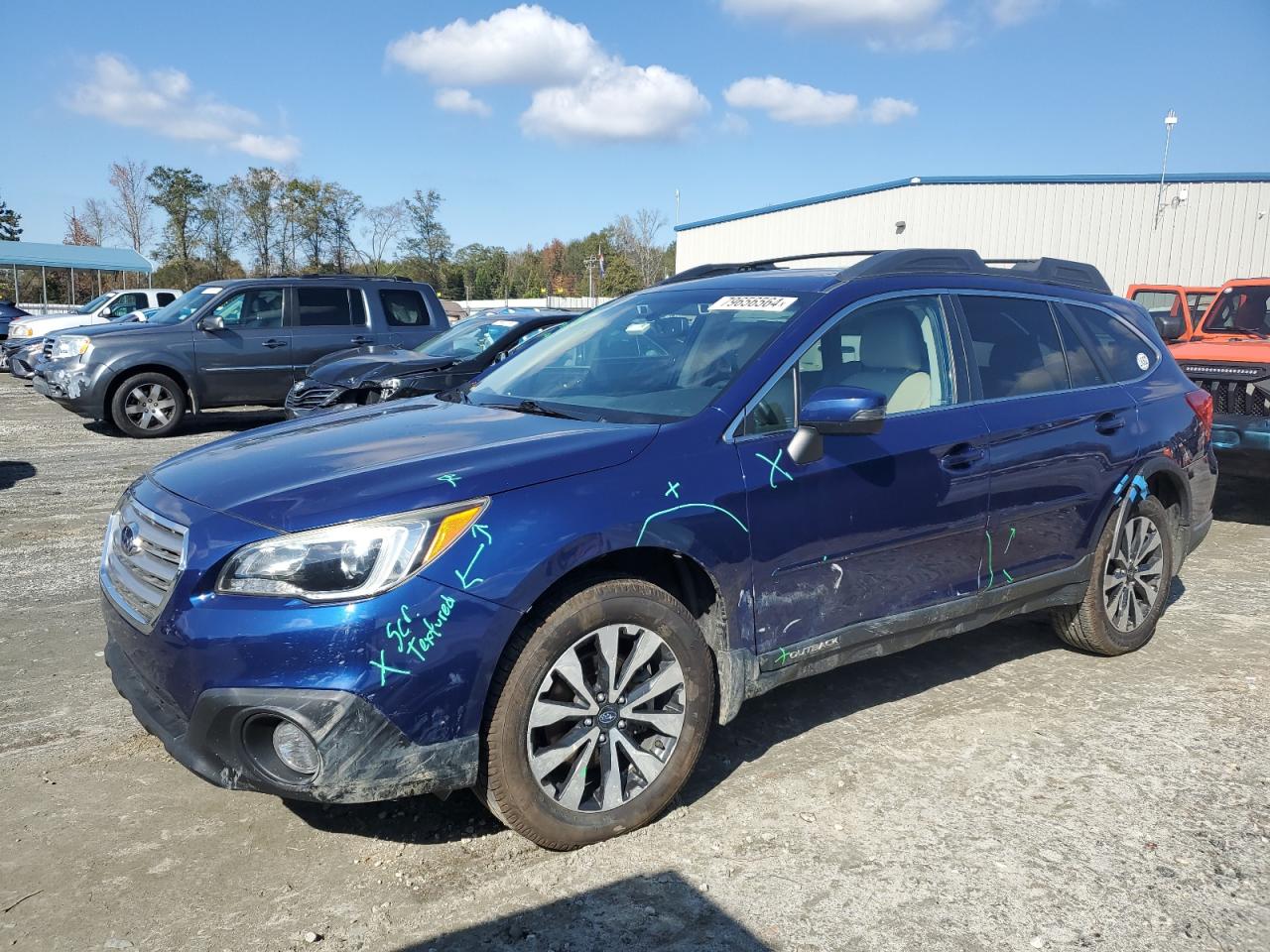 2015 Subaru Outback VIN 4S4BSBNC0F3344903