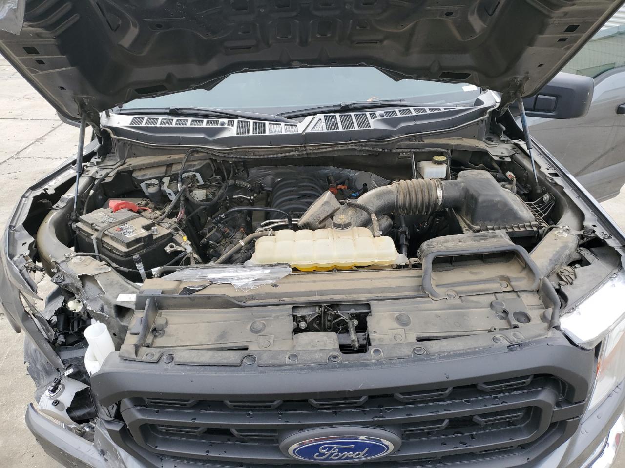 2022 Ford F-150 VIN 1FTMF1C59NKD81663 Copart auction photo, front end / rear end damage thumbnail 12