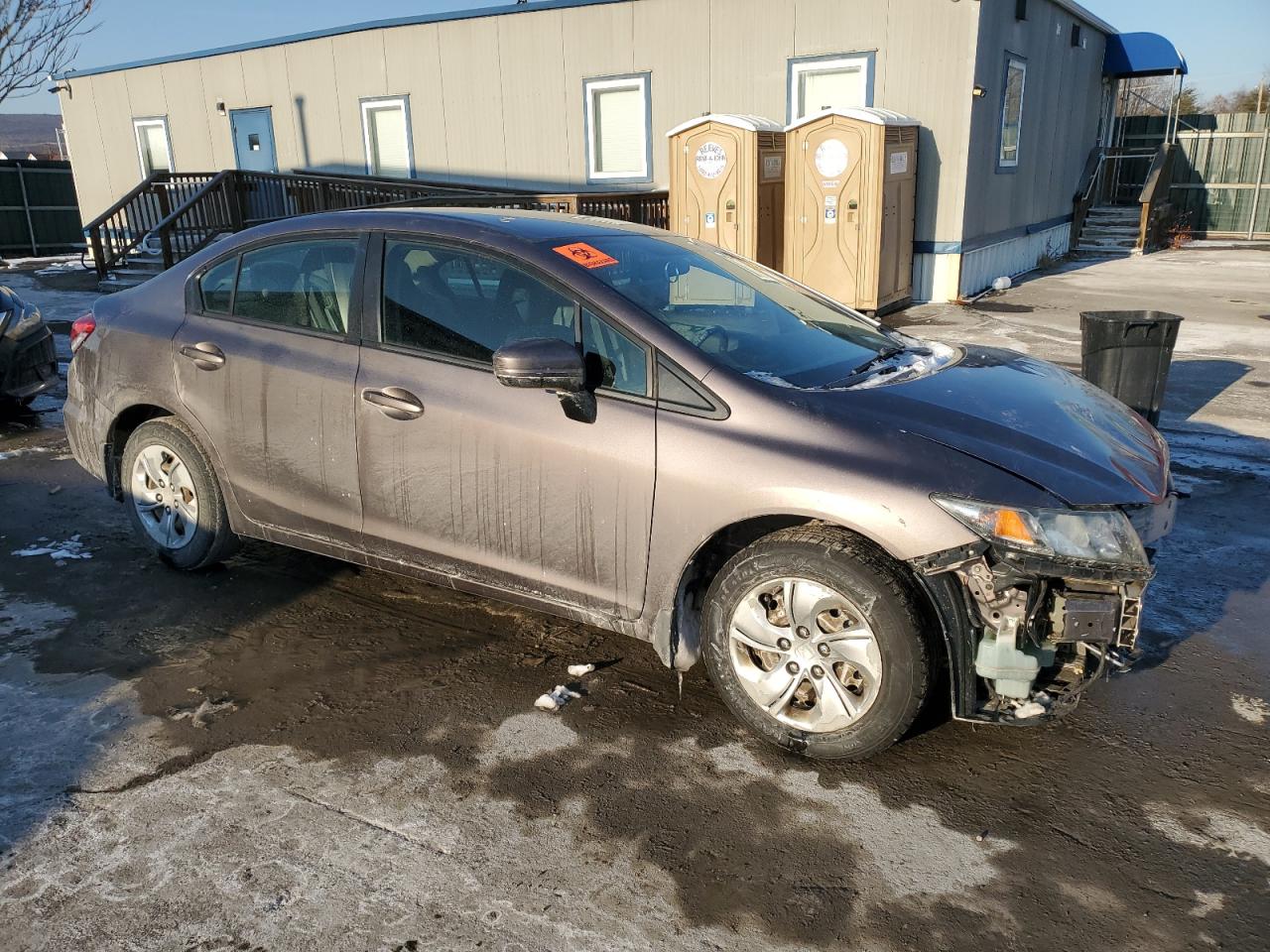 2015 Honda Civic VIN 19XFB2F53FE205816 Copart auction photo, front end / side damage thumbnail 4
