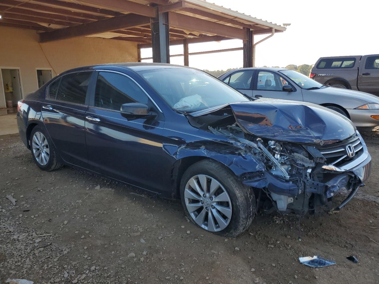 2014 Honda Accord VIN 1HGCR2F75EA026874 Copart auction photo, front end / side damage thumbnail 4