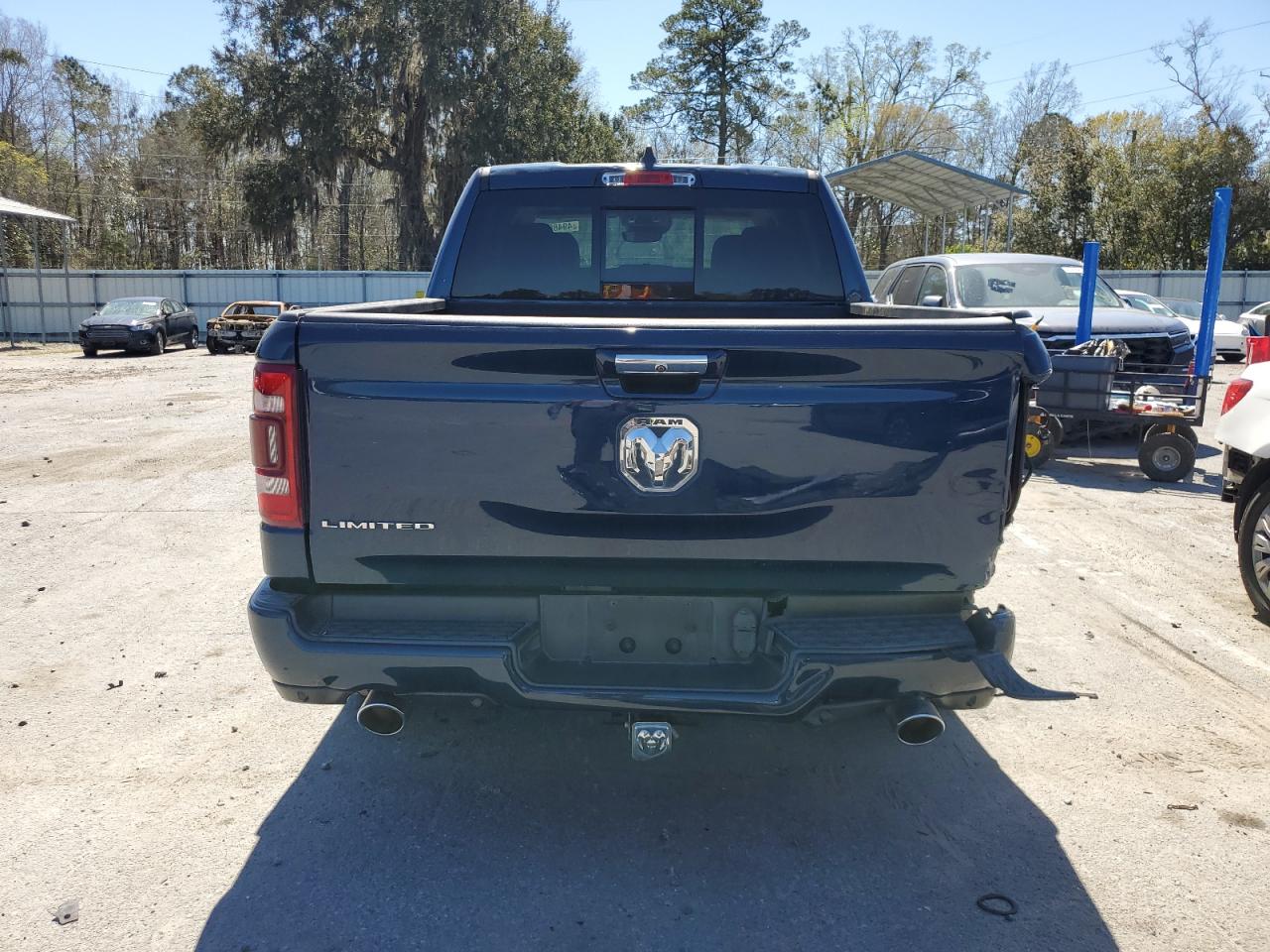 2021 RAM 1500 VIN 1C6RREHT1MN575412 Copart auction photo, rear end damage thumbnail 6