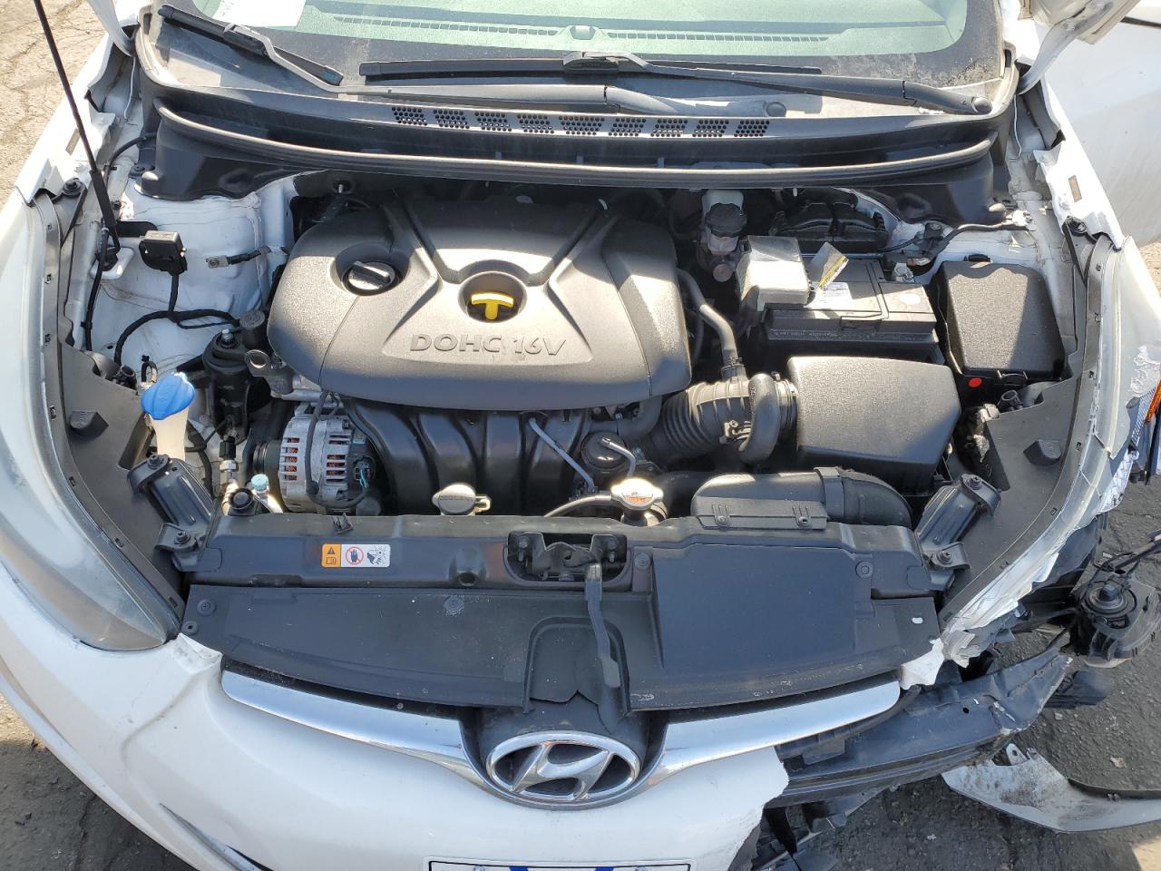 2014 Hyundai Elantra VIN 5NPDH4AE3EH510039 Copart auction photo, front end damage thumbnail 13