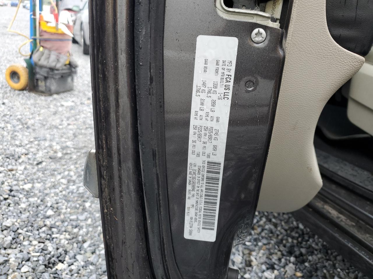 2016 Chrysler Town & Country VIN 2C4RC1BG1GR280946 Copart auction photo, rear end damage thumbnail 13