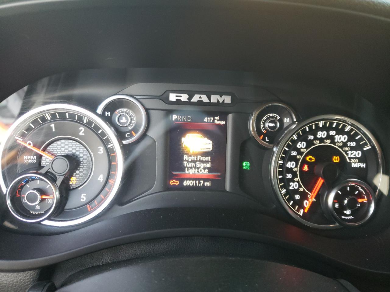 2021 RAM 2500 VIN 3C6UR5CL6MG609306 Copart auction photo, front end / minor dent/scratches damage thumbnail 9