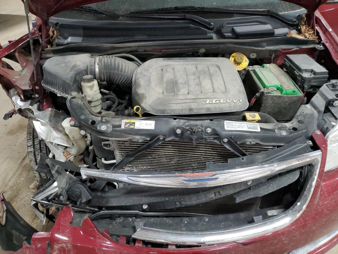 2014 Chrysler Town & Country VIN 2C4RC1CG2ER413127 Copart auction photo, front end damage thumbnail 13