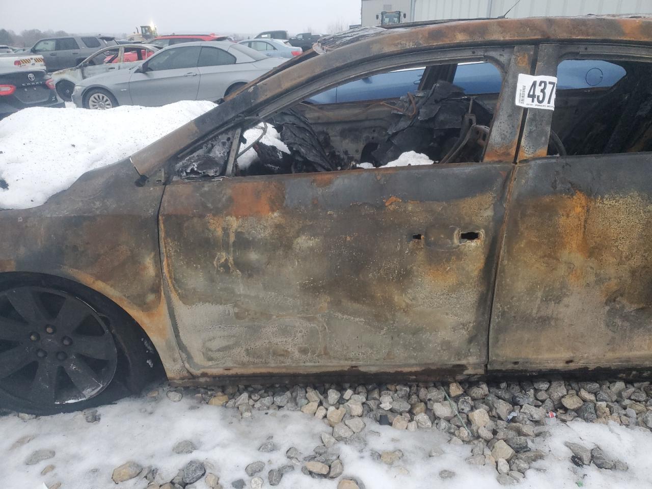 2013 Buick LaCrosse VIN 1G4GG5G34DF240884 Copart auction photo, burn damage thumbnail 7