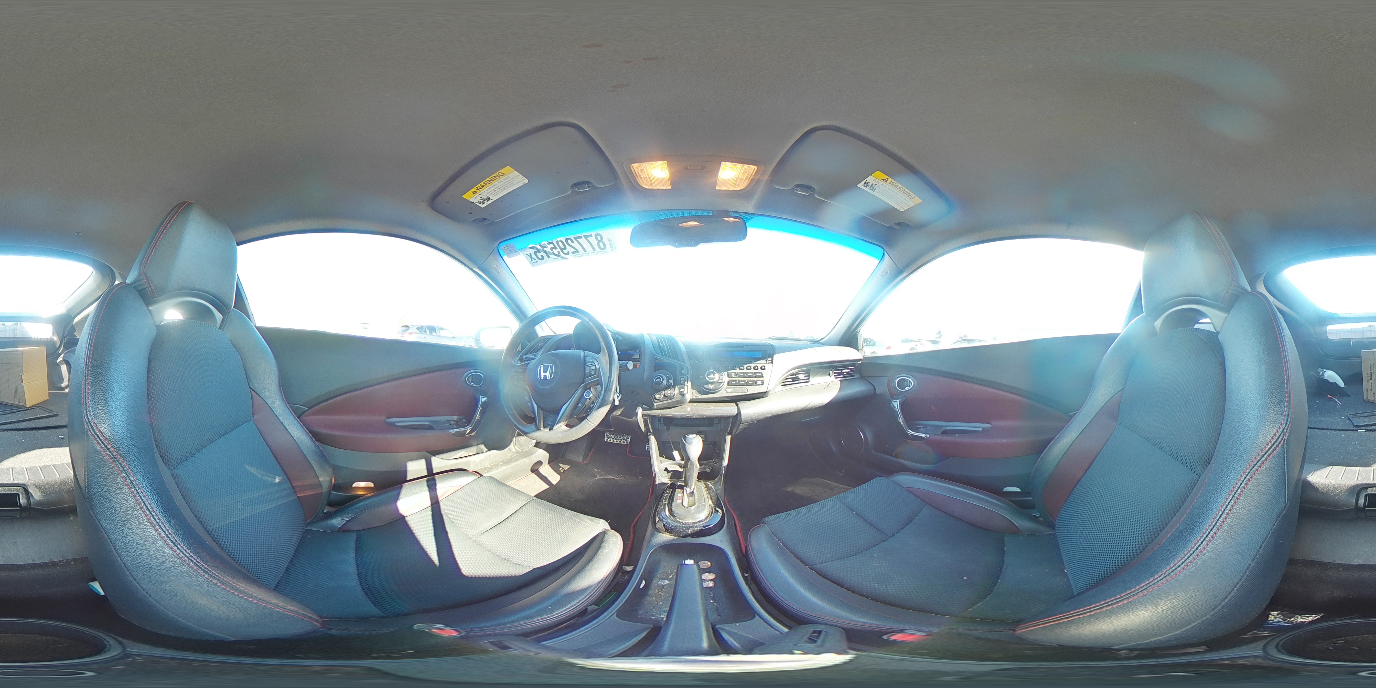 2014 Honda CR-Z VIN JHMZF1D67ES001313 Copart auction photo, all over / side damage thumbnail 13