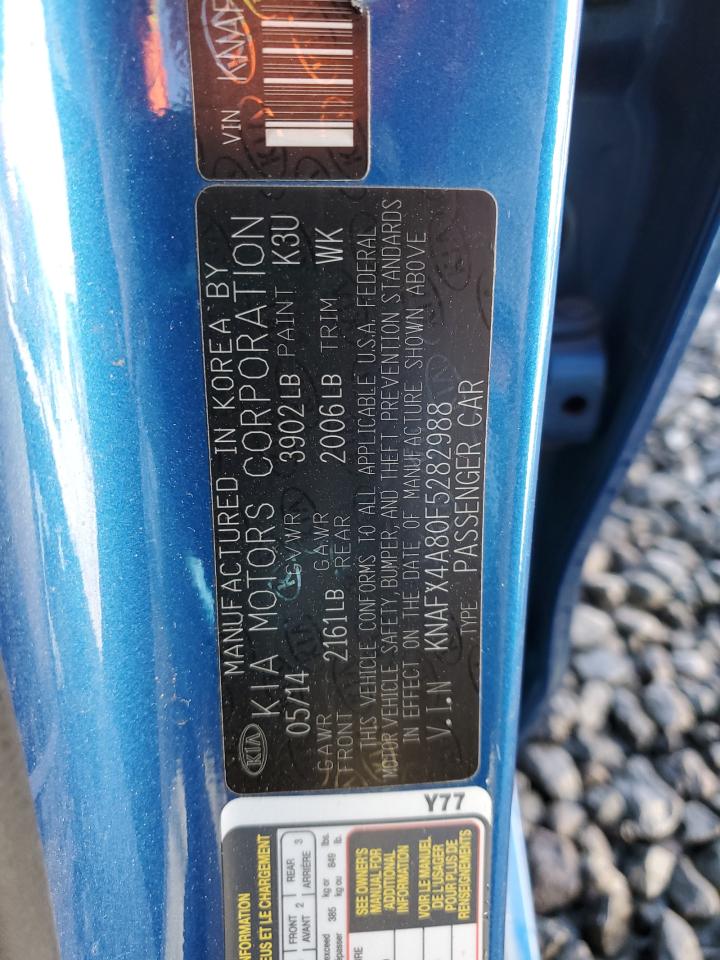 2015 KIA Forte VIN KNAFX4A80F5282988 Copart auction photo, front end damage thumbnail 14