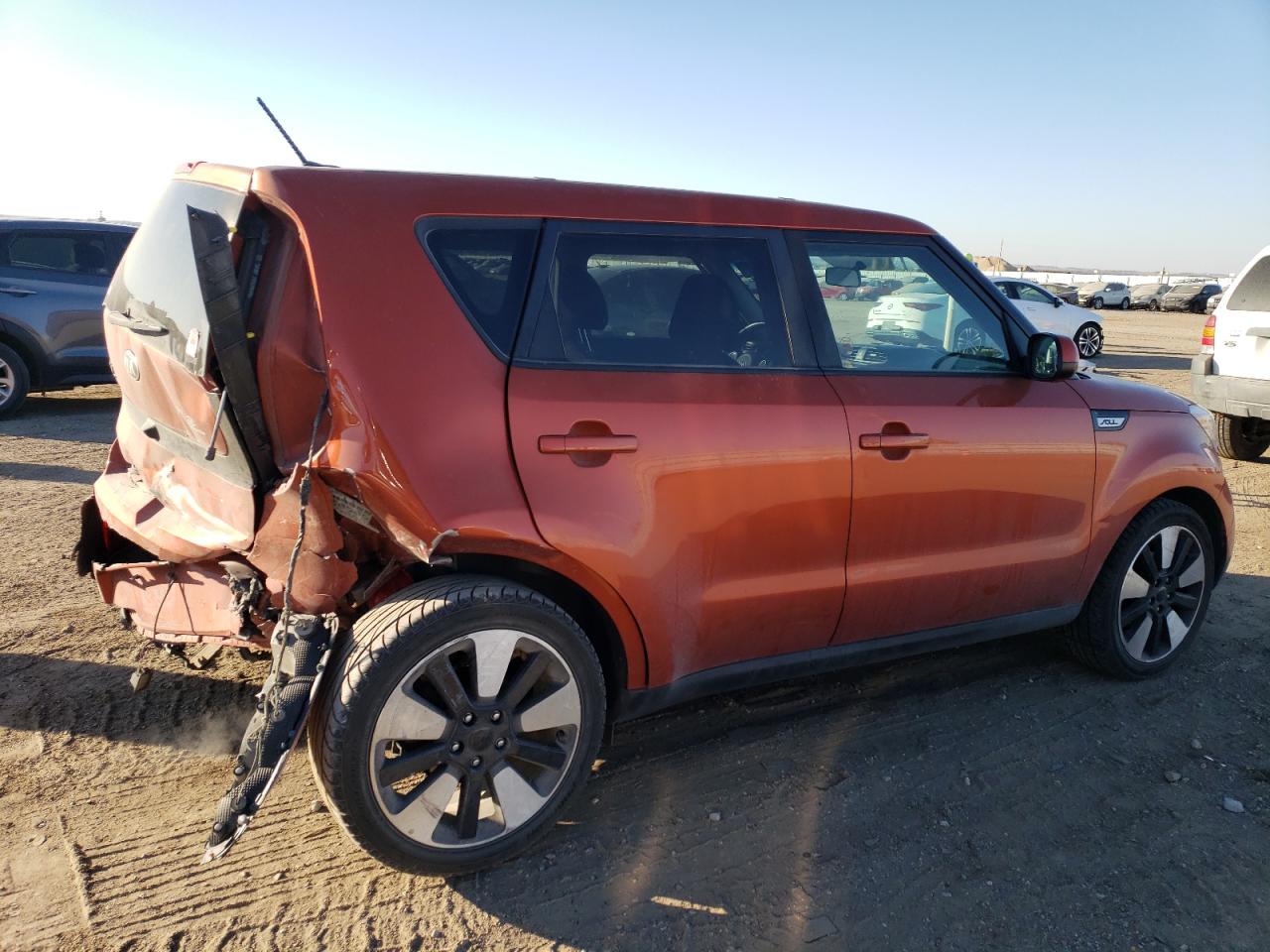 2018 KIA Soul VIN KNDJP3A53J7587525 Copart auction photo, rear end damage thumbnail 3