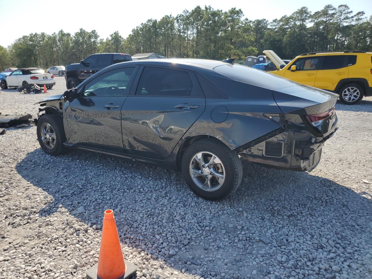 2021 Hyundai Elantra VIN 5NPLL4AG6MH031480 Copart auction photo, front end / side damage thumbnail 2