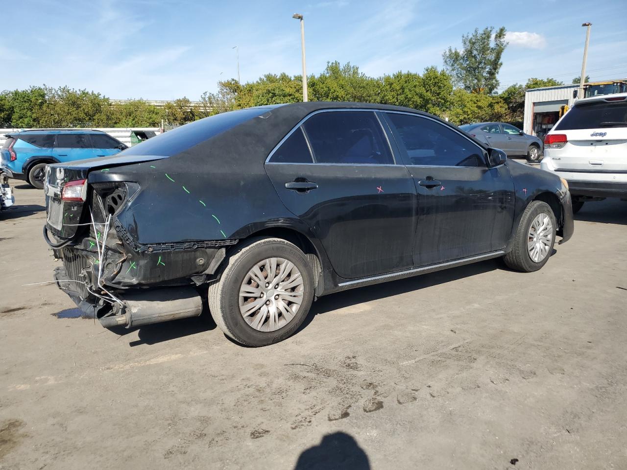 2012 Toyota Camry VIN 4T4BF1FK5CR241802 Copart auction photo, rear end damage thumbnail 3