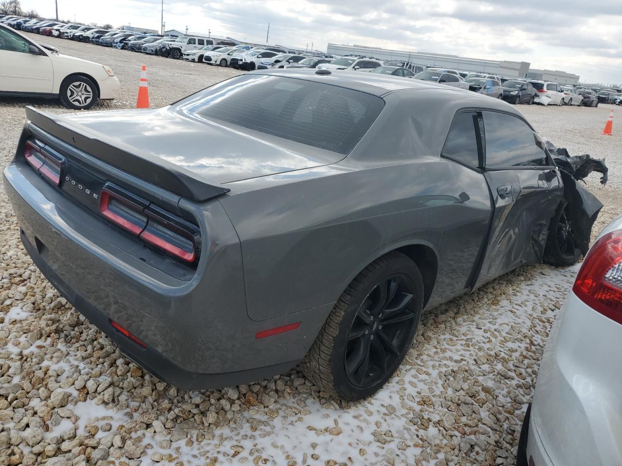 2018 Dodge Challenger VIN 2C3CDZAG3JH212992 Copart auction photo, front end / side damage thumbnail 3
