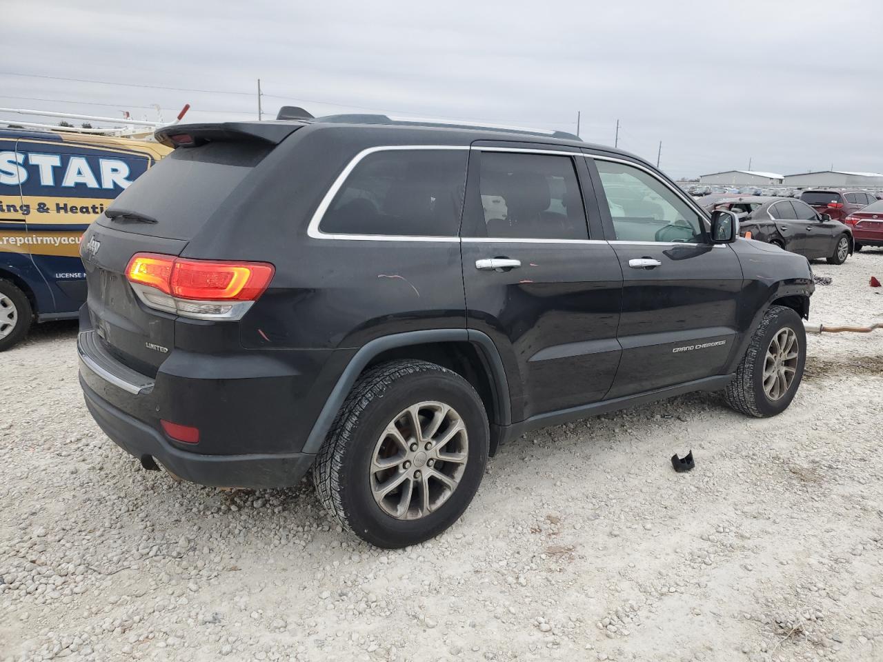 2015 Jeep Grand Cherokee VIN 1C4RJEBG4FC217537 Copart auction photo, all over damage thumbnail 3