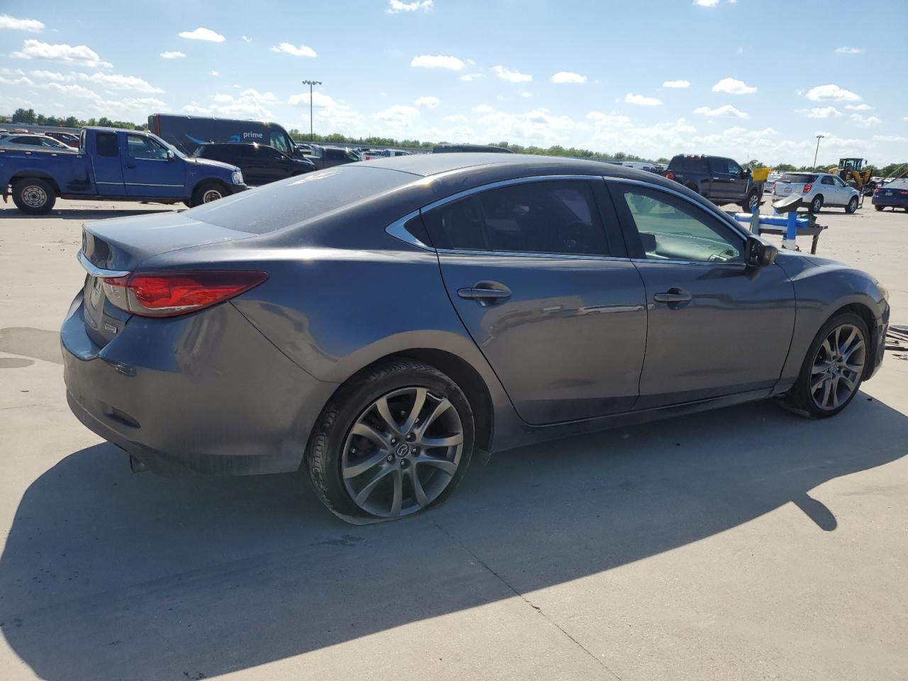 2016 Mazda 6 VIN JM1GJ1V53G1416893 Copart auction photo, side damage thumbnail 3