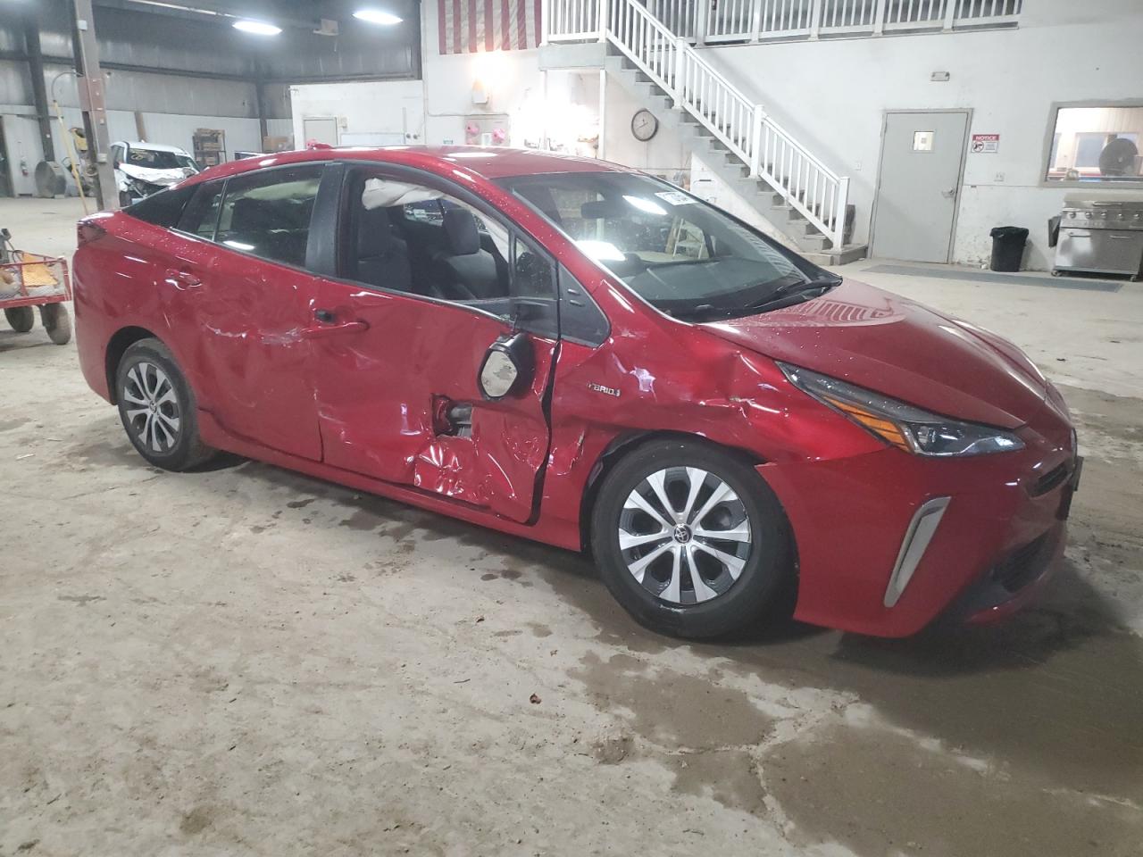 2021 Toyota Prius VIN JTDL9MFU3M3025516 Copart auction photo, side / undercarriage damage thumbnail 4