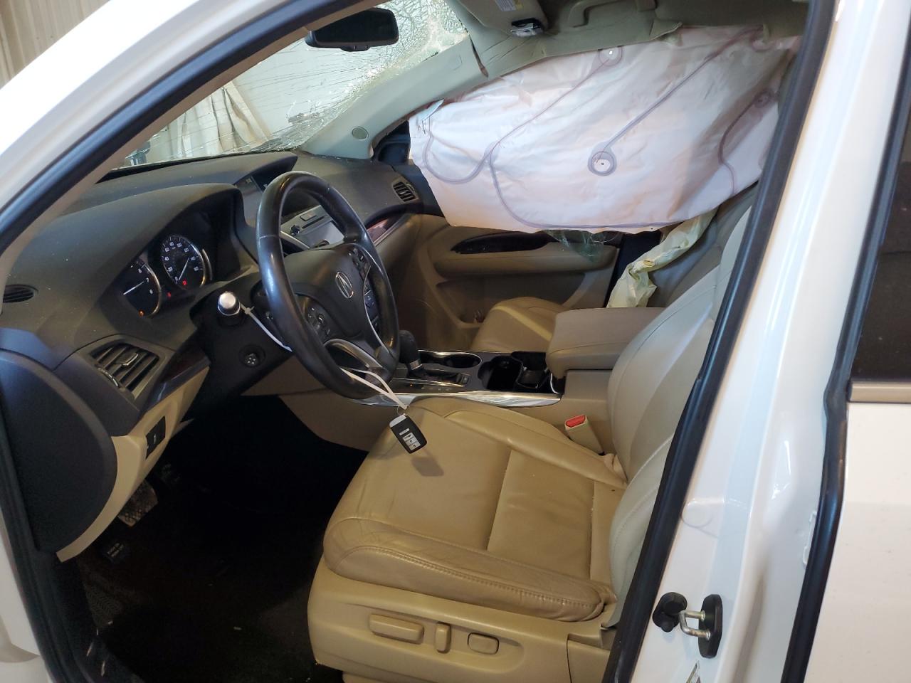 2014 Acura MDX VIN 5FRYD4H69EB035439 Copart auction photo, side / front end damage thumbnail 7