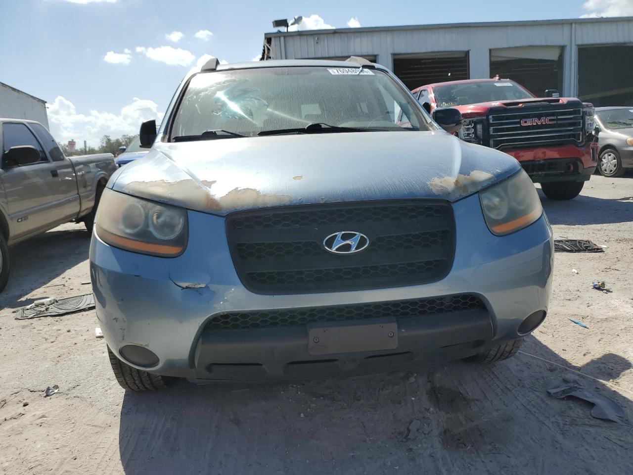 2009 Hyundai Santa Fe VIN 5NMSG13D09H266088 Copart auction photo, side / rear end damage thumbnail 5