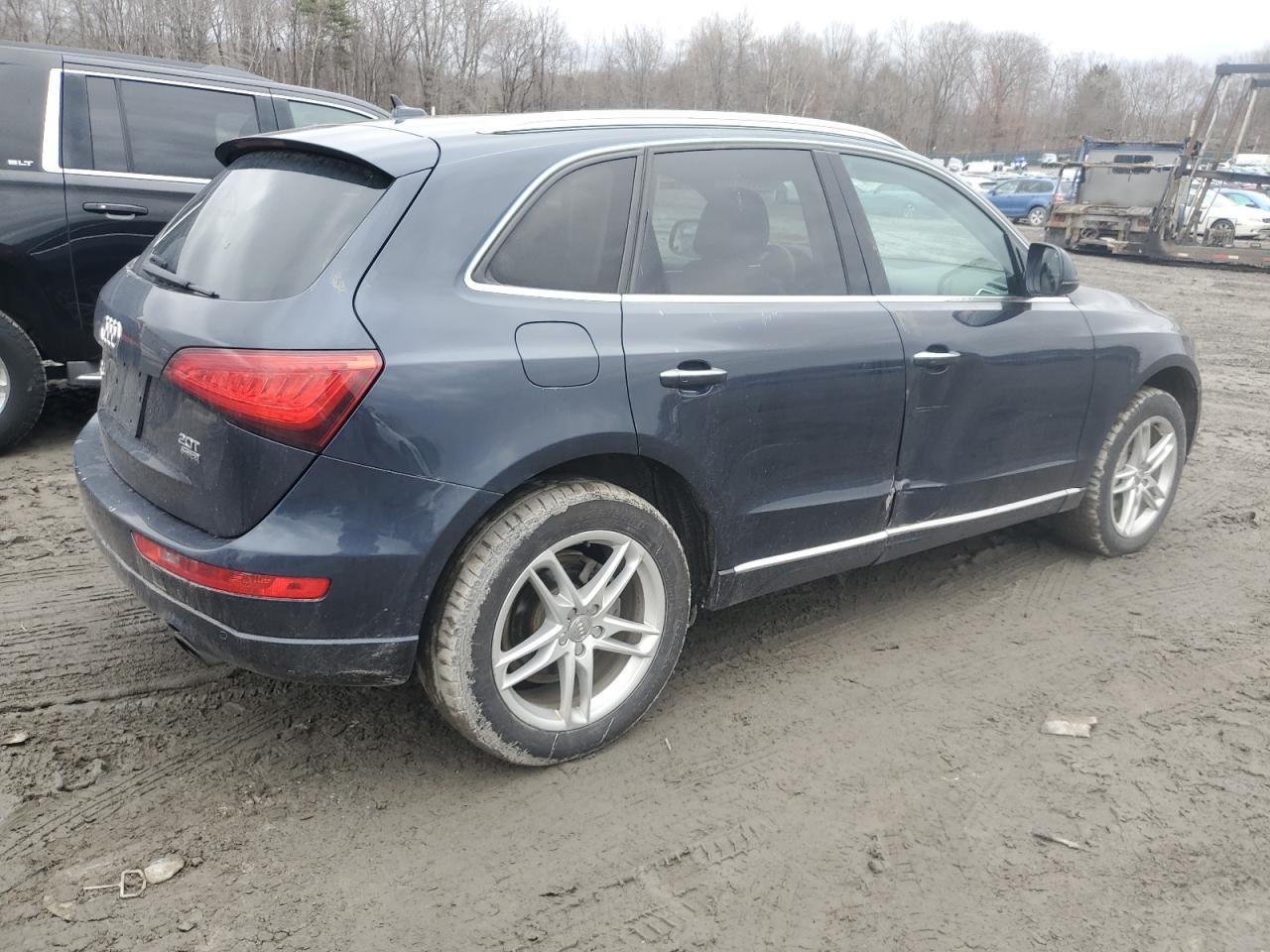 2017 Audi Q5 VIN WA1C2AFP3HA078001 Copart auction photo, side damage thumbnail 3