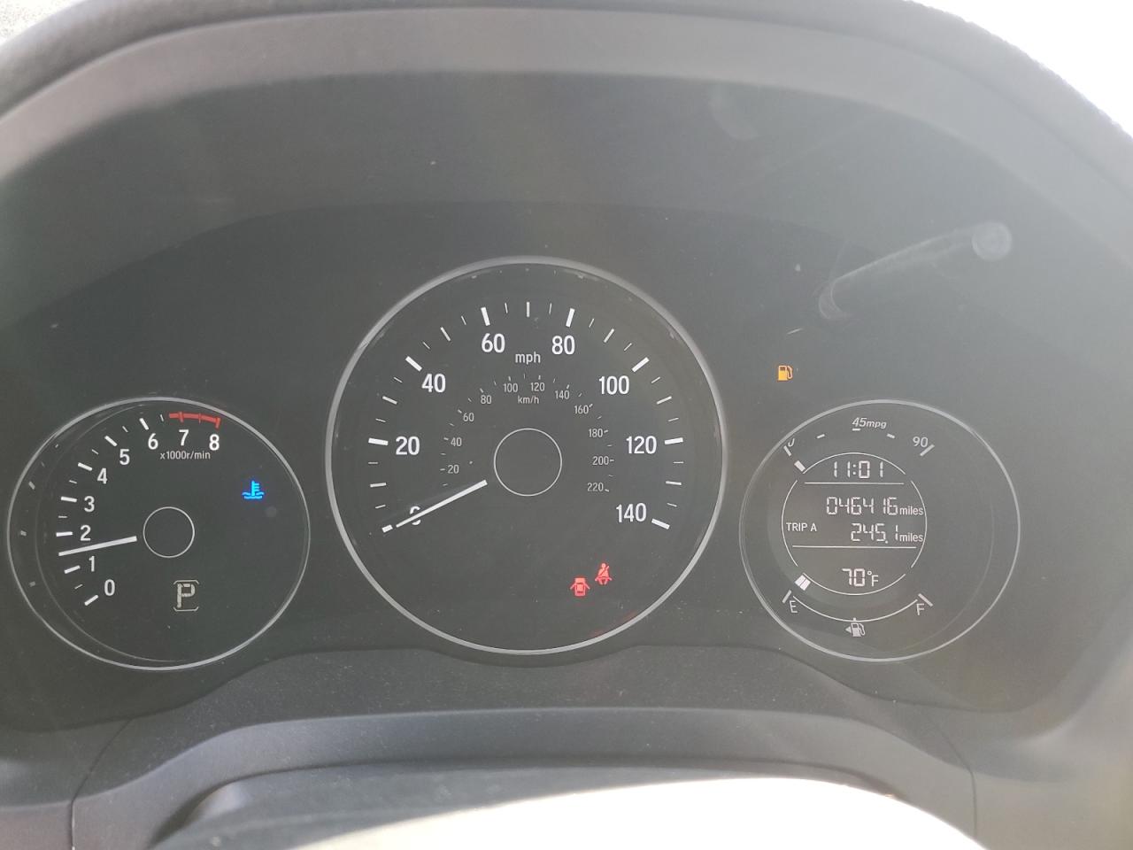 2017 Honda HR-V VIN 3CZRU6H38HG702601 Copart auction photo, rear end damage thumbnail 9