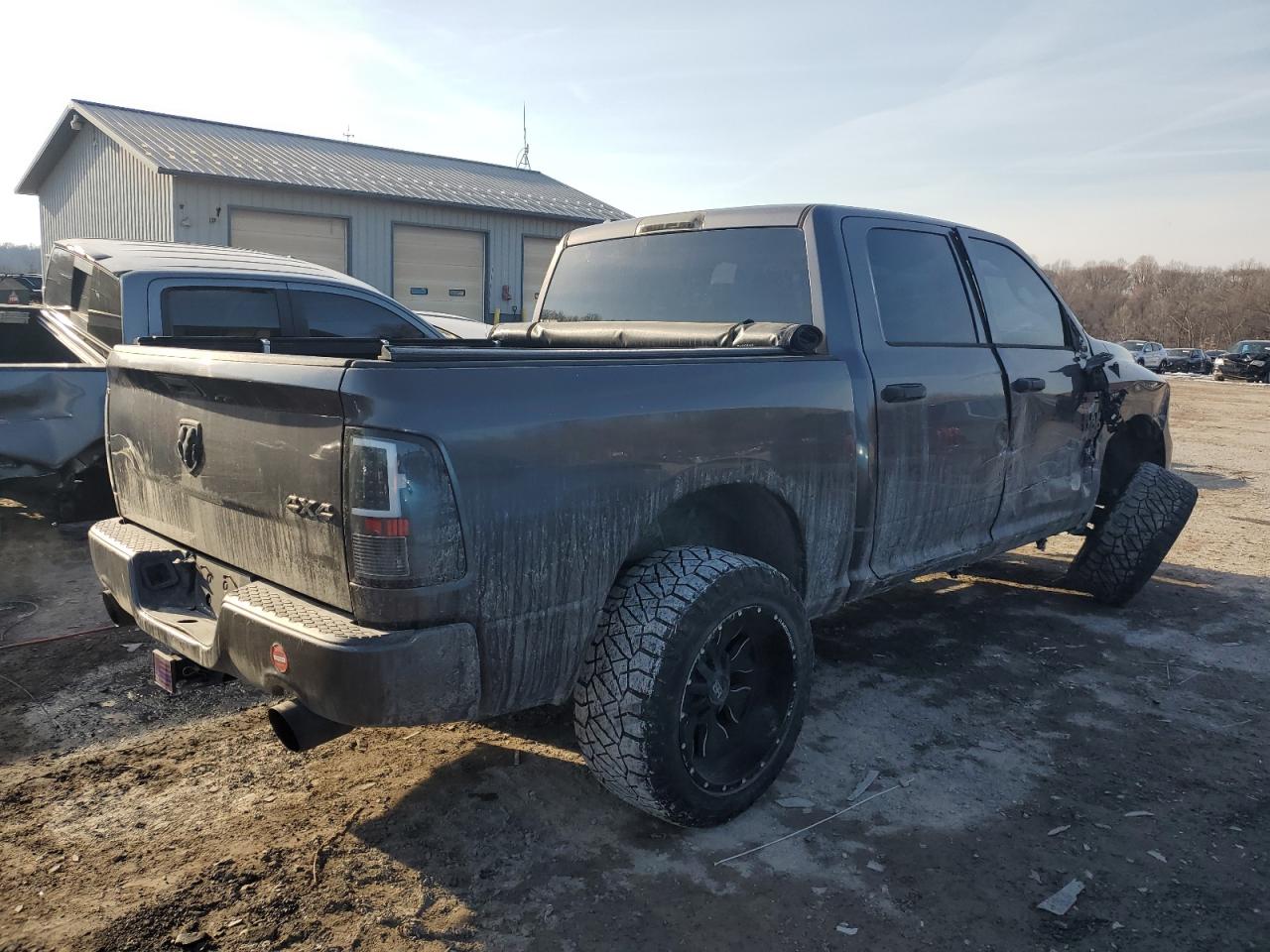 2014 RAM 1500 VIN 1C6RR7KT3ES447390 Copart auction photo, side damage thumbnail 3