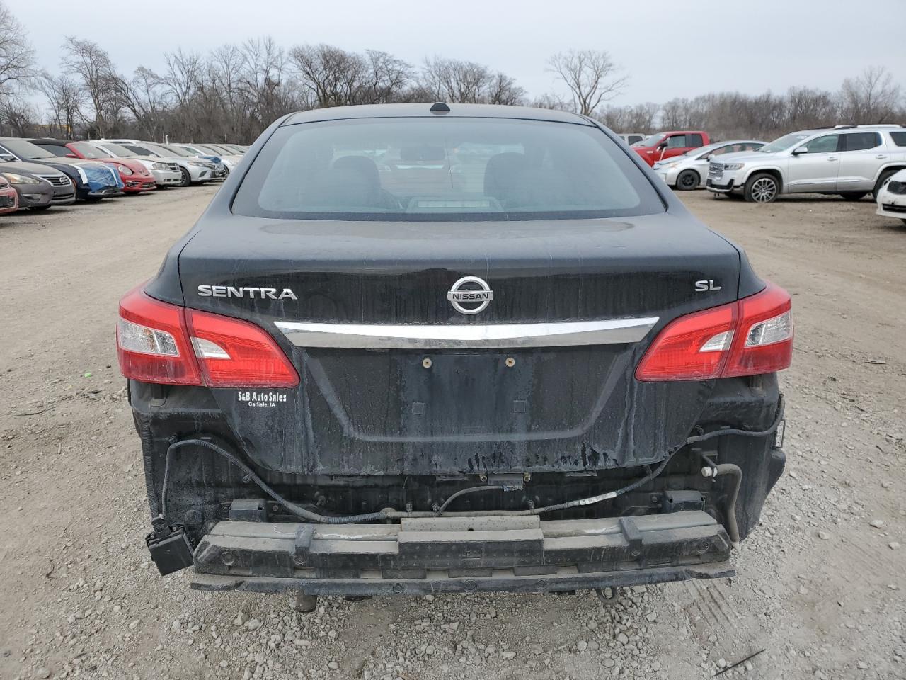 2017 Nissan Sentra VIN 3N1AB7AP2HY242828 Copart auction photo, side / rear end damage thumbnail 6