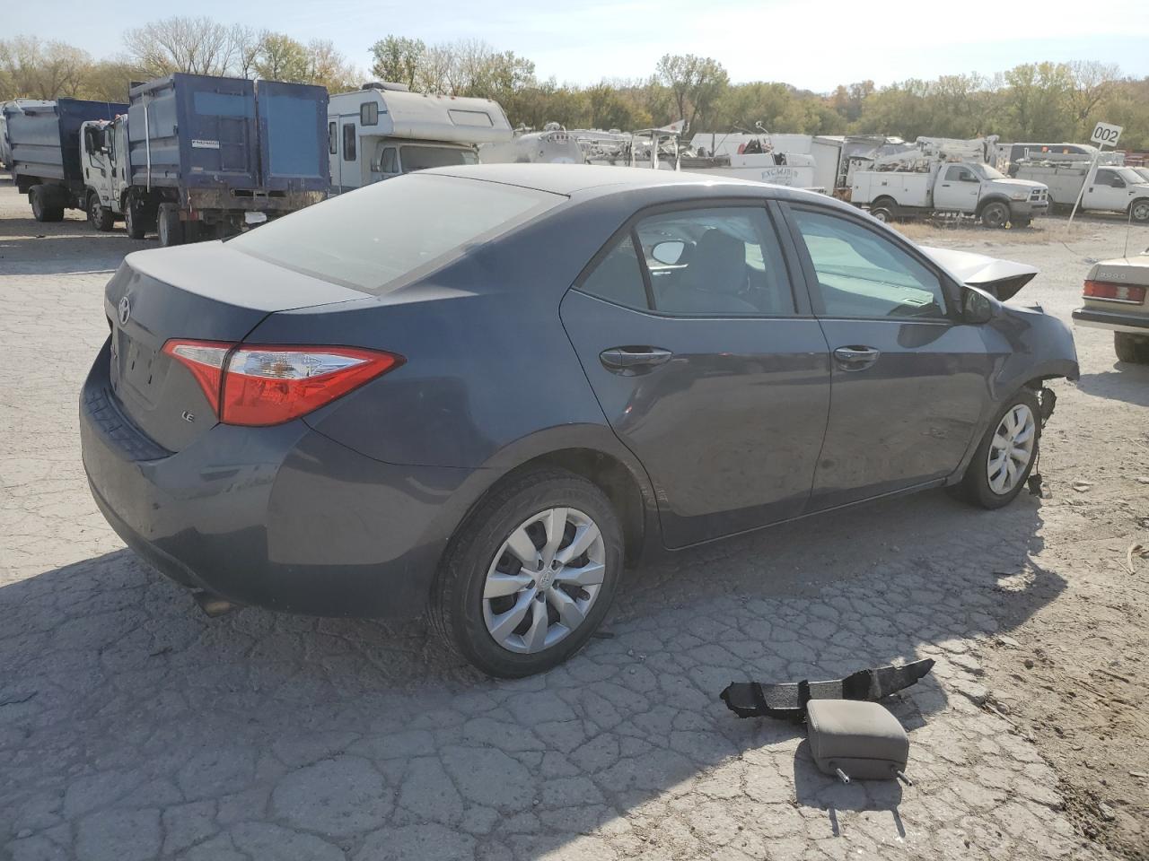 2014 Toyota Corolla VIN 5YFBURHE7EP169530 Copart auction photo, front end / mechanical damage thumbnail 3